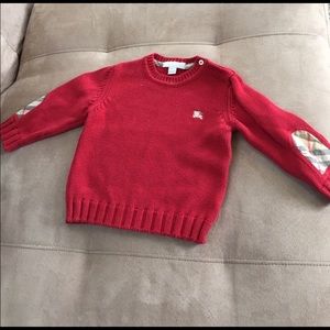 Red Burberry Sweater